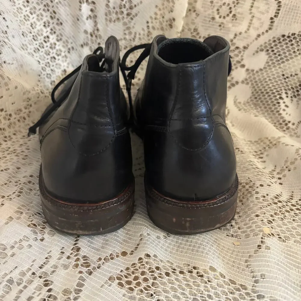 Johnston & Murphy 1850 Men's US 10.5 Black Leather Chukka Boots
